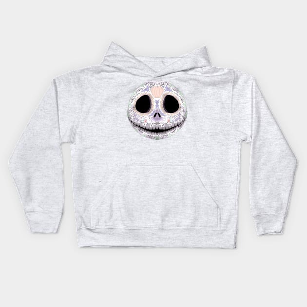 Sugar Skeleton 2.0 Kids Hoodie by LVBart